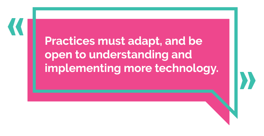 Australian association of practice management quote box infographic adapting technology into practices