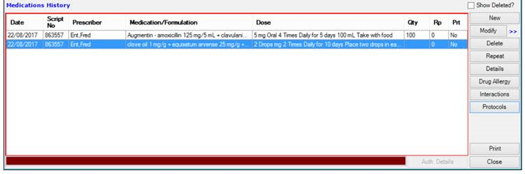 VIP.Net Prescribing Protocol display screenshot_4