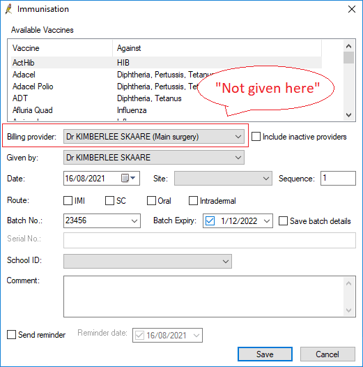 Vaccination Screen Image